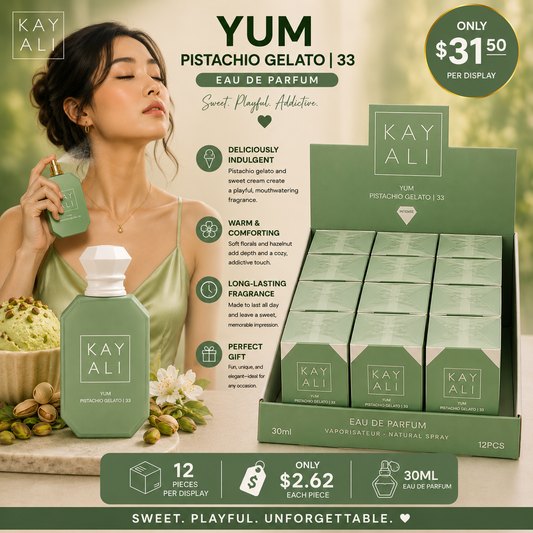 12PCS DISPLAY DUPE  KAY YUM PISTACHIO GELATO 33 PERFUME 0964