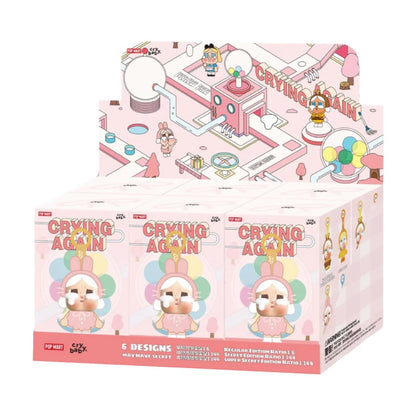 6PCS DISPLAY CRYING AGAIN PLUSH KEYCHAINS