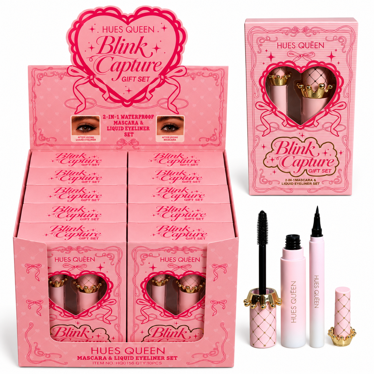 Hues Queen Mascara & Liquid Eyeliner Gift Set