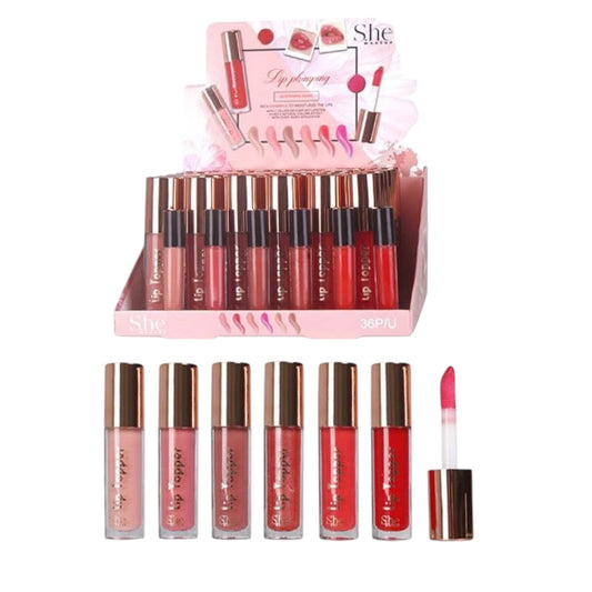 S.HE MAKE UP LIP PLUMPING GLISTENING SHINE + VITAMIN E