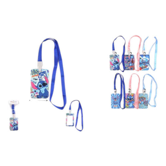12PCS PACK BLUE ST LANYARD CARD HOLDERS ANV-0021