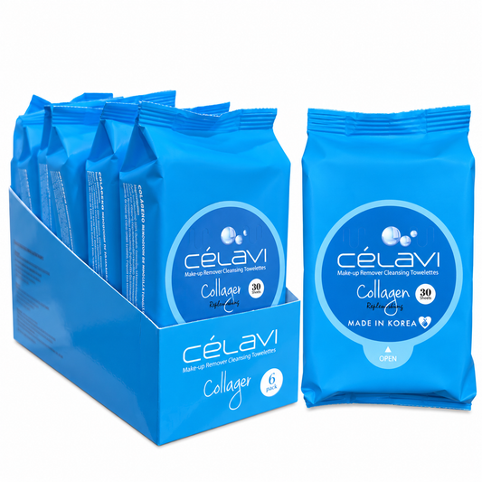 Celavi Makeup Collagen  Remover Cleansing Towelettes