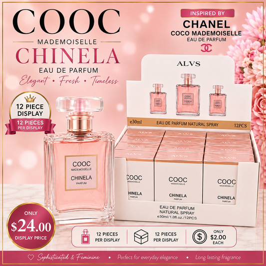 12PCS DISPLAY ALVS COOC PERFUME JH300-31