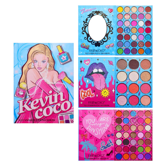 KEVIN&COCO PEARLS 82 COLOR EYESHADOW PALETTE KC231750 R129