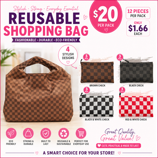 12PCS PACK PATTERN REUSABLE BAG BA2640