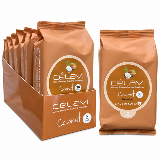 Celavi Makeup Coconut Remover Cleansing Towelettes