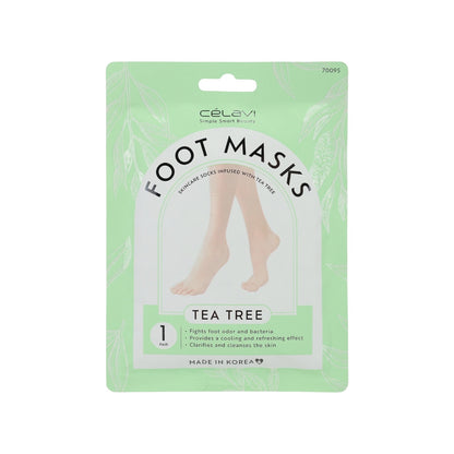 CELAVI TEA TREE FOOT MASK 6PCS PACK. #55