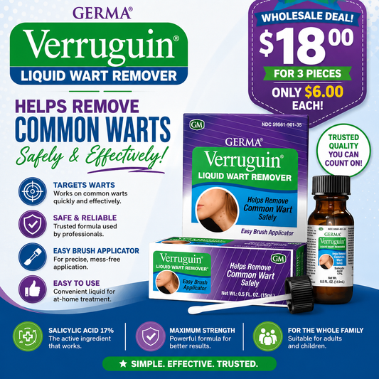3PCS GERMA VERRUGUIN LIQUID WART REMOVER 0135