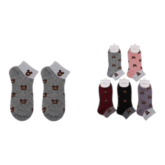 12PCS PACK MOUSE WITH GLITTER SOCKS DNV-3099