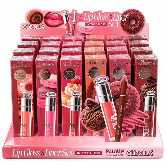 Olibolla Lip Gloss & Lip Liner Set