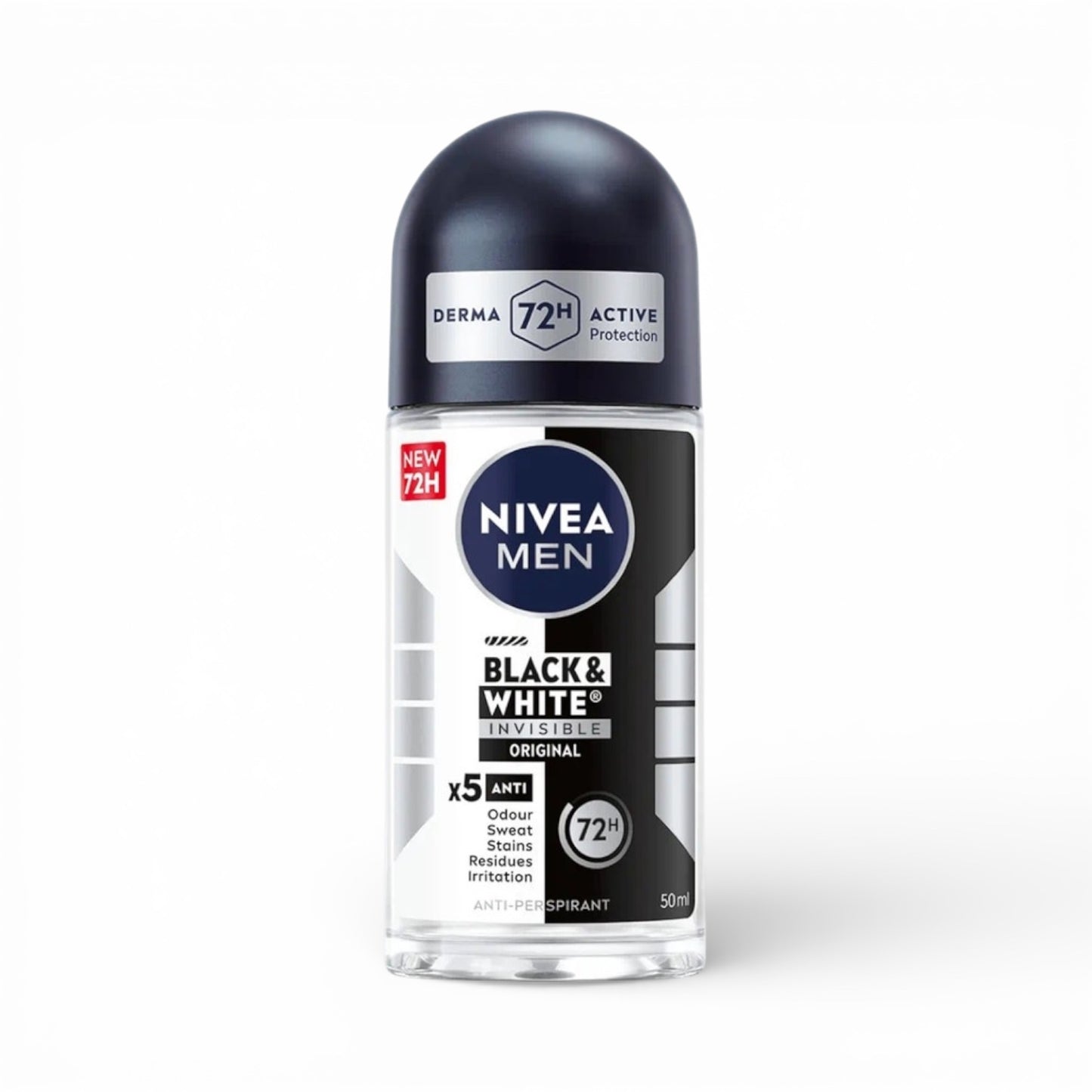 6PCS NIVEA MEN BLACK & WHITE INVISIBLE ORIGINAL DEODORANT 4552