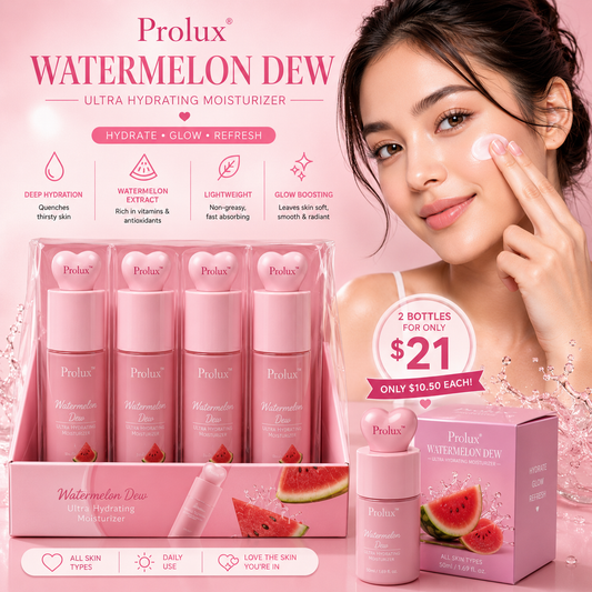 12PCS DISPLAY PROLUX WATERMELON DEW MOISTURIZER A102