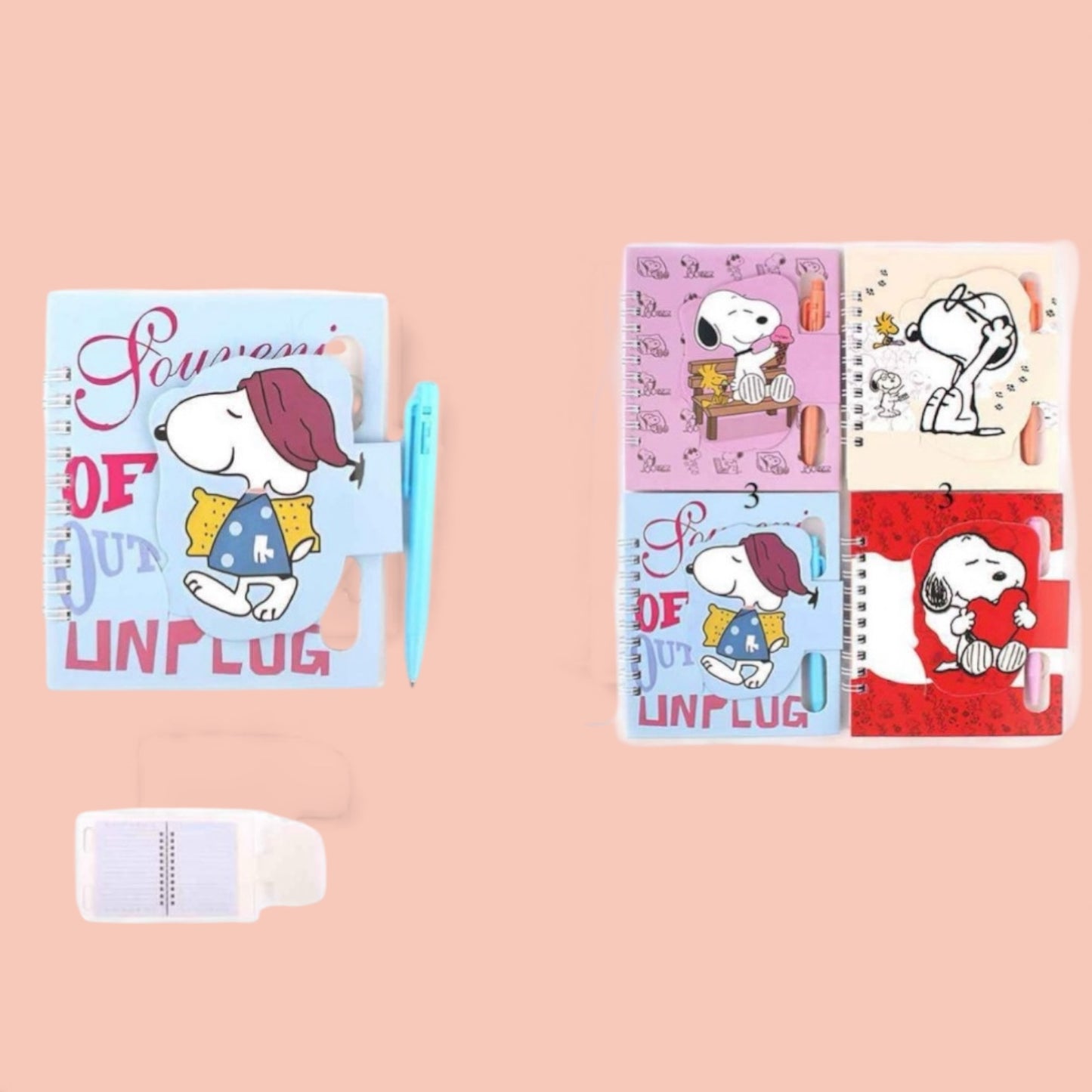 12PCS WHITE DOG NOTEBOOK +PEN ANV-0082