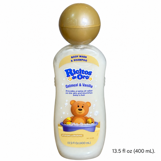 Gel de baño y champú de avena y vainilla Ricitos de Oro