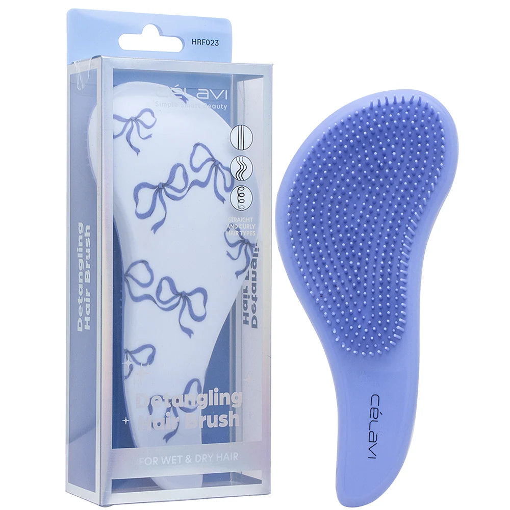 Celavi Blue Bow Detangling Hair Brush