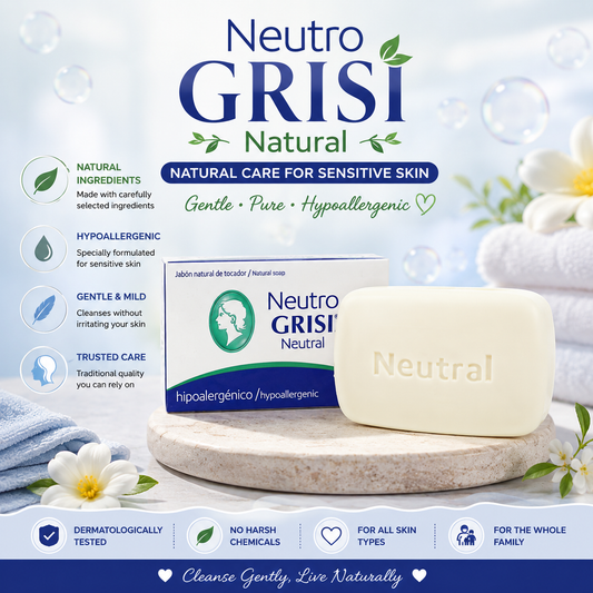 6PCS GRISI JABÓN NEUTRO HIPOALERGENICO 0025