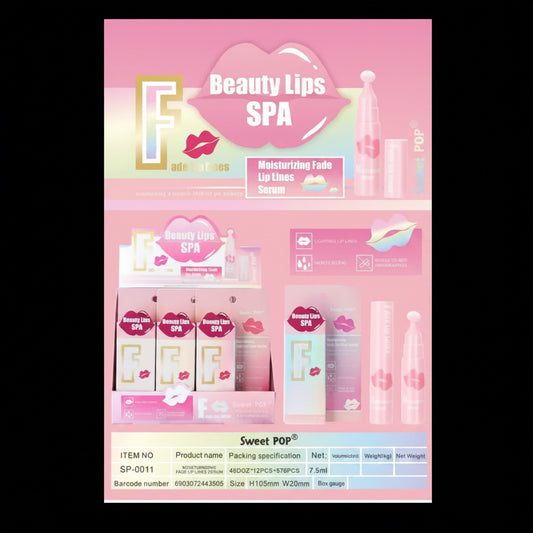 12PC DISPLAY BEAUTY LIPS SPA #3505