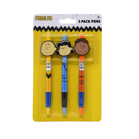 3PCS PACK PEANUTS AND FRIENDS 3PACK PENS