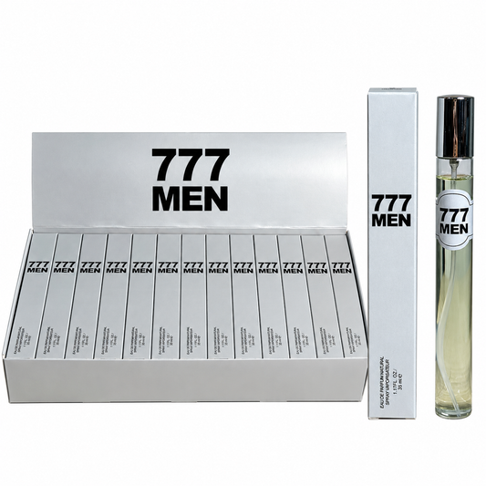 Perfume 777 Vip Men en tubo gris tamaño viaje