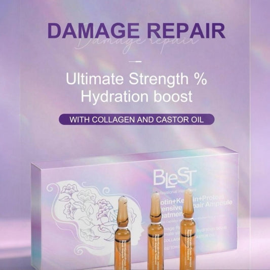 3PCS BLEST BIOTIN +KERATIN +PROTEIN INTENSIVE REPAIR AMPOULE TREATMENT