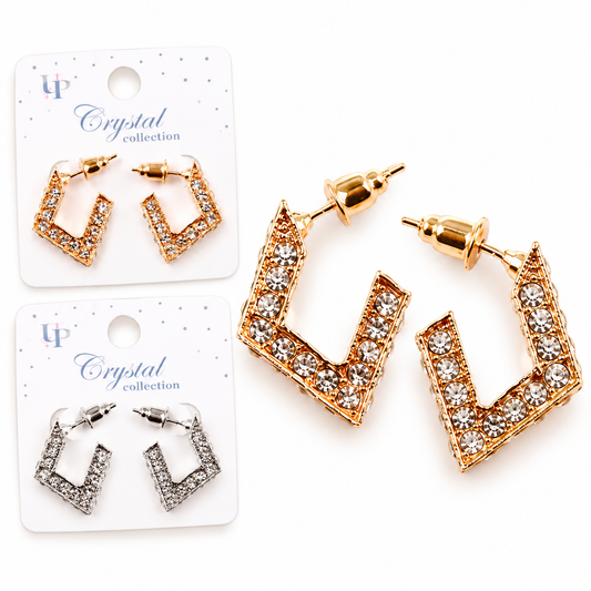 Pack de elegantes pendientes de oro y plata