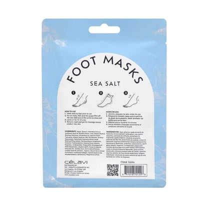 CELAVI SEA SALT FOOT MASK 6PCS PSCK.   #56