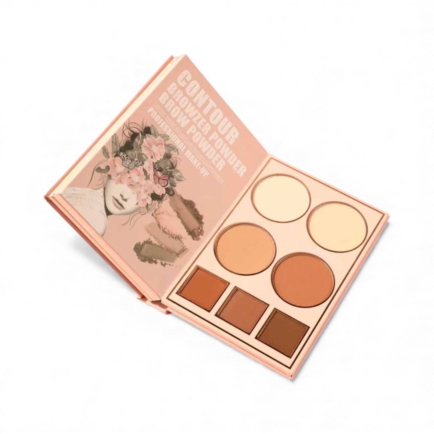 2PCS GIRABELLA EYESHADOW NUDE MAKEUP KIT BUTTERFLY 6-1286