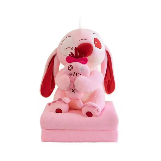 PINK GIRL PLUSHY WITH BLANKET