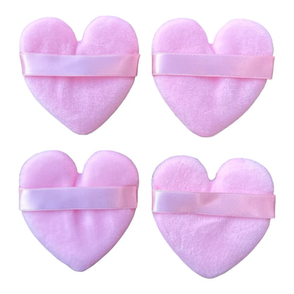PX LOOK LIGHT PINK HEART COSMETIC PUFF N-988 B R135