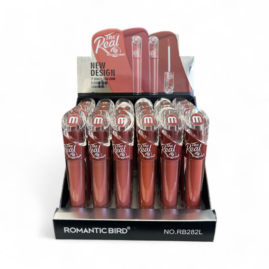 24PCS DISPLAY ROMANTIC BIRD THE REAL MAUVE MATTE LIPSTICK RB28L