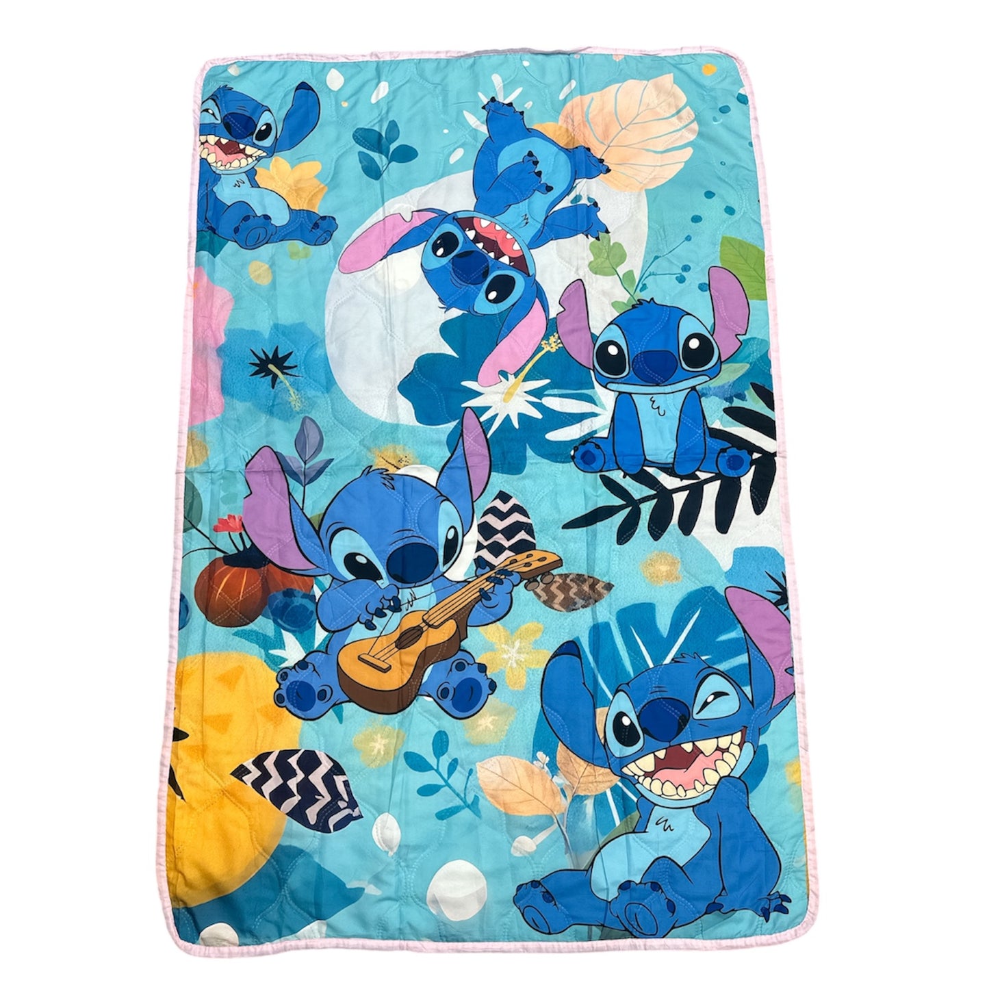 3PCS BLUE GUY MUSIC QUILT BLANKET #3
