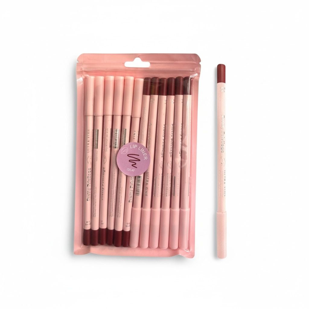 12PCS PACK PRETTY PRIVILEGE LIP LINER #04 IDGAF