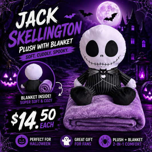 1PCS JACK PLUSH WITH BLANKET