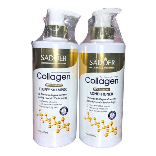 SET SADOER COLLAGEN FLUFFY SHAMPOO AND CONDITIONER SD14115/SD14122