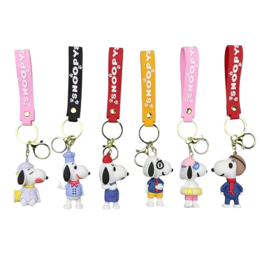 12PCS KEYCHAIN WHITE DOG KC6122-8