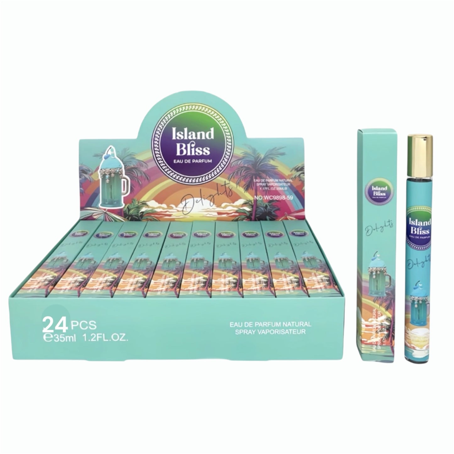 24PCS DISPLAY SIYIPING ISLAND BLISS PERFUME SYP-PF83