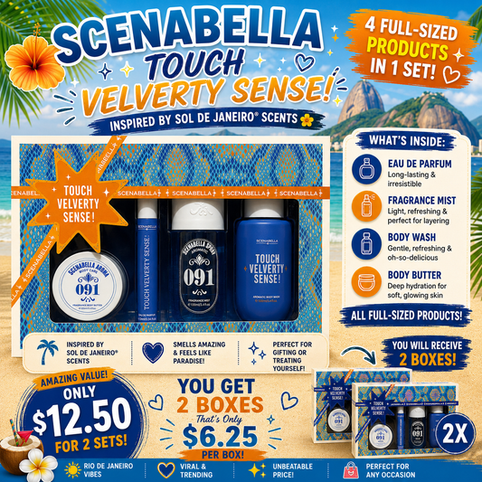 2 SETS SCENABELLA TOUCH VELVERTY SENSE BODY CARE SC1084