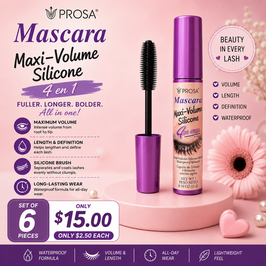 6PCS PROSA MÁSCARA MAXI-VOLUME SILICONE 1839