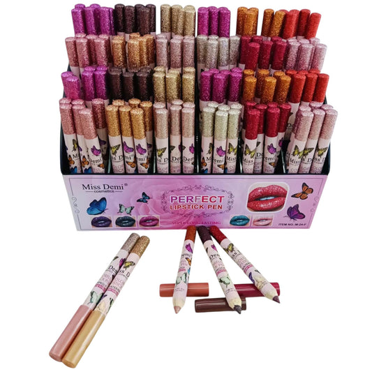 144PCS DISPLAY MISS DEMI GLITTER MULTI USE EYE AND LIPSTICK