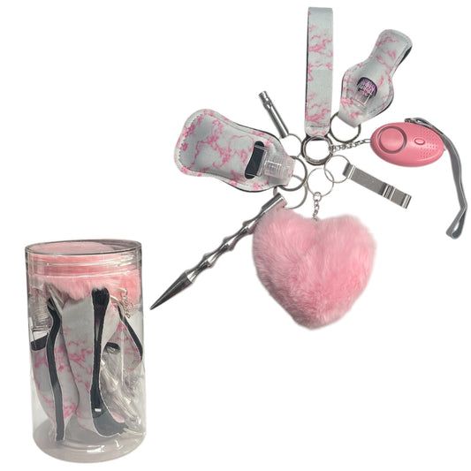 PINK TYE DYE SAFETY KIT 9 PCS #11