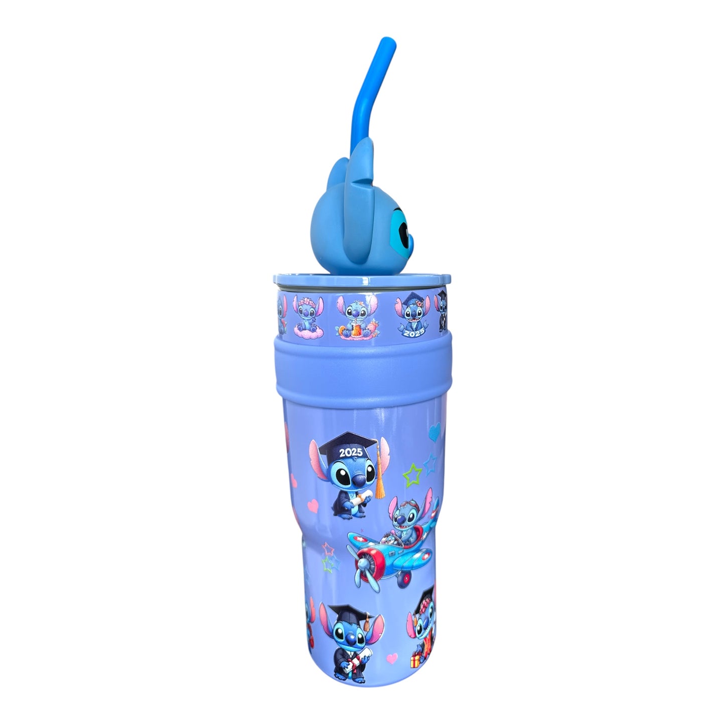 2PCS STAINLESS STEEL BLUE ST 40z VACUUM TUMBLER