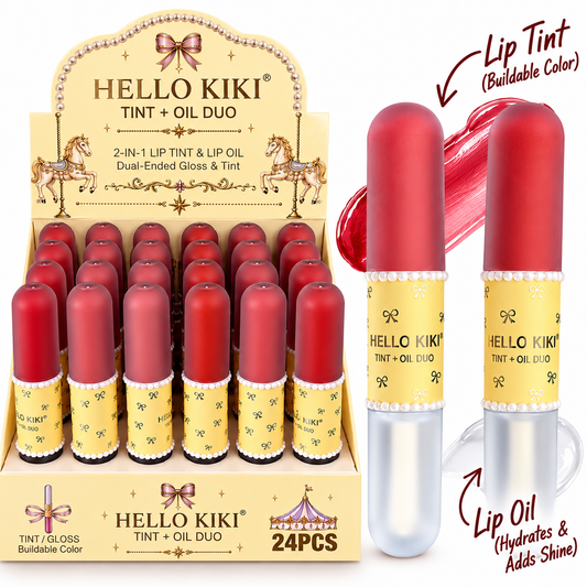 Hello Kiki  2 IN 1  Tint  + Lip Oil Duo