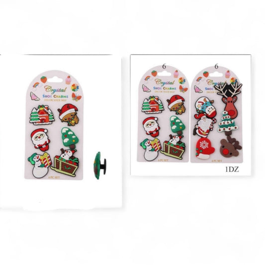 12PCS PACK CHRISTMAS CROC  CHARMS DNV-2896