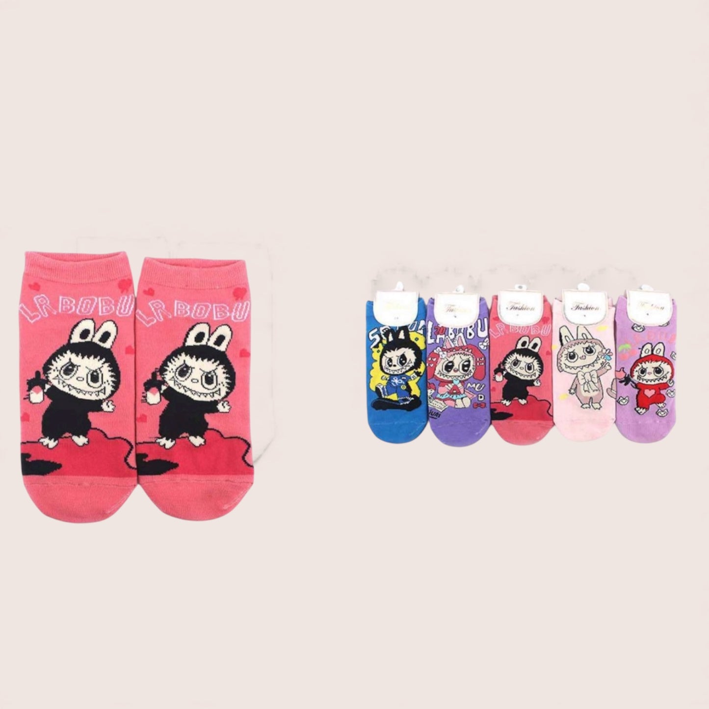 12PCS PACK 4 COLOR ANKLE SOCKS KNV-9161