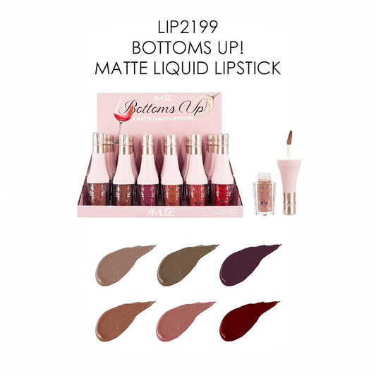 AMUSE BOTTOM UP MATTE LIPSTICKS 24PCS DISPLAY LIP2199