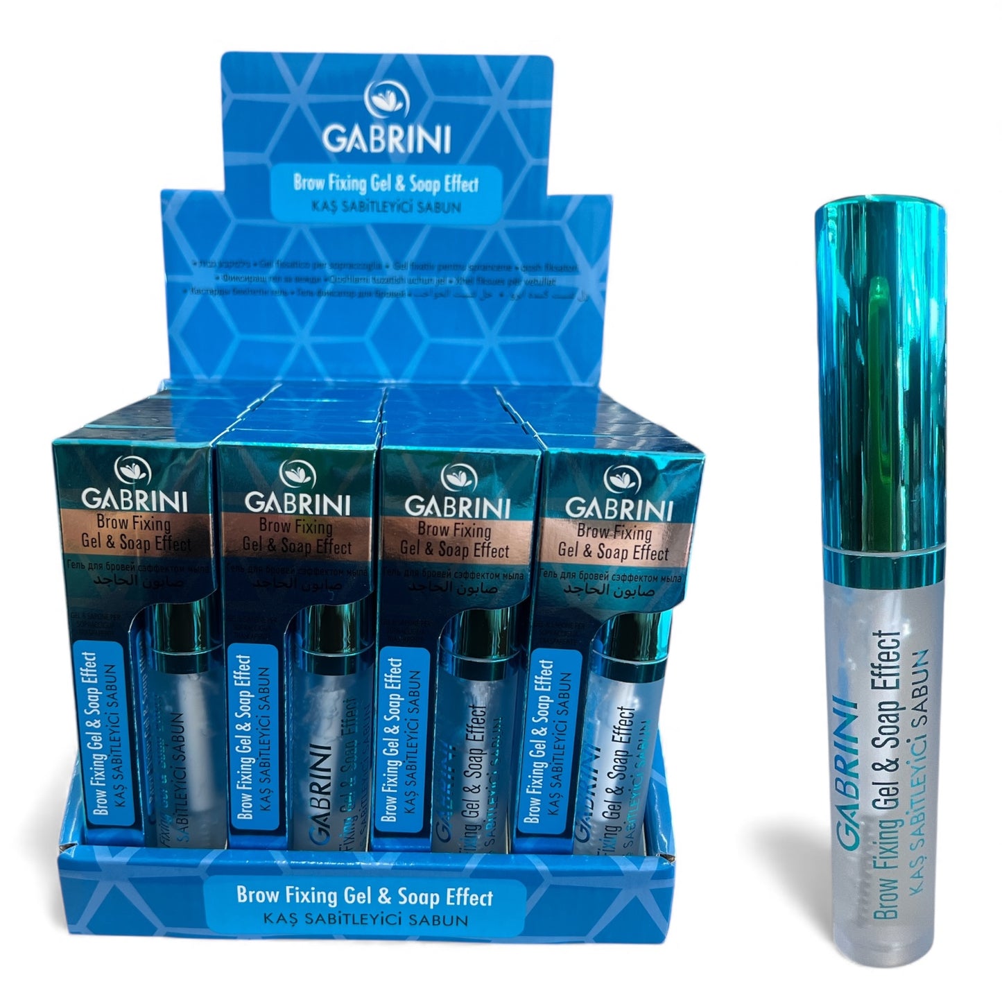 24PCS DISPLAY GABRINI BROW FIXING GEL & SOAP EFFECT