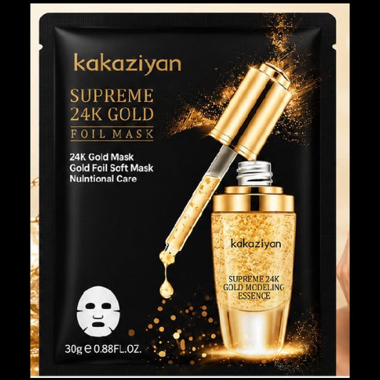 Mascarilla facial Kakaziyan de oro de 24K