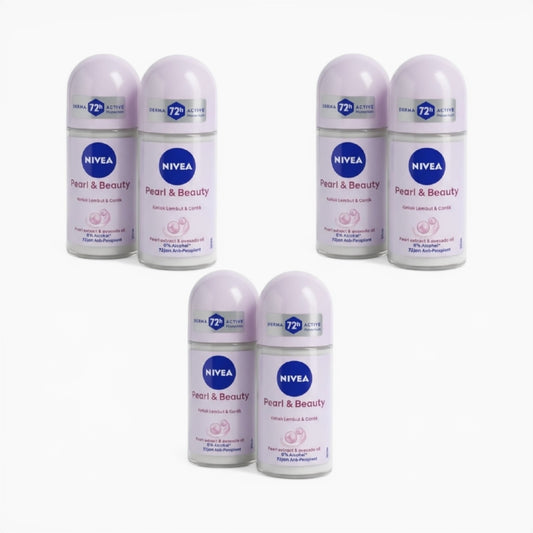 6PCS PACK PEARL & BEAUTY PEARL EXTRACT & AVOCADO OIL DEODORANT 7359