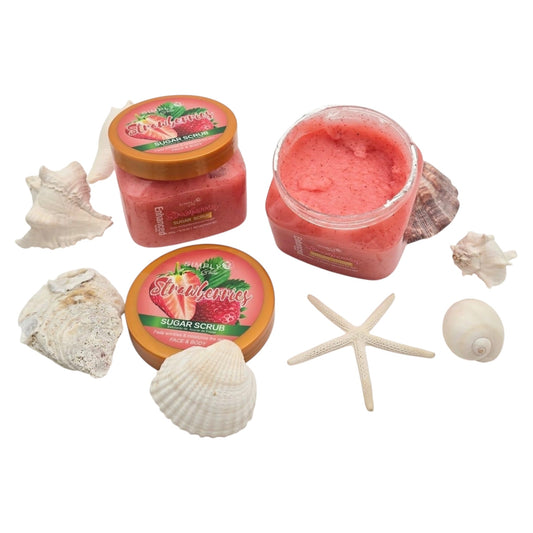 3PCS SIMPLY BELLA STRAWBERRY SUGAR SCRUB SIB1011
