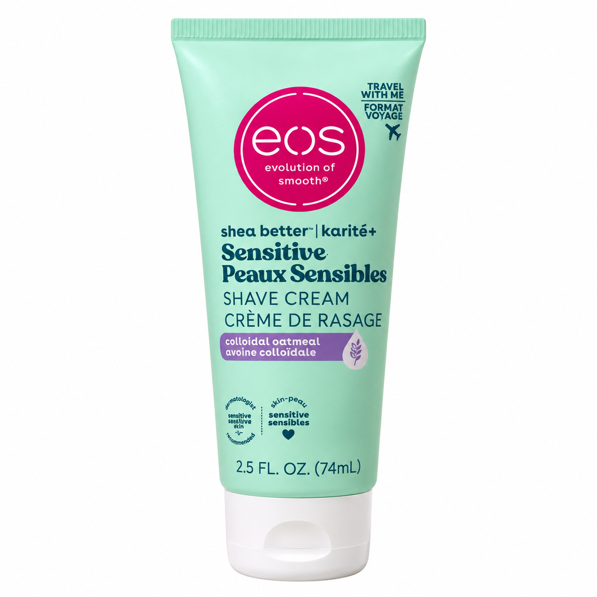 Original Eos 2.5 oz Colloidal Oatmeal  Shave Cream